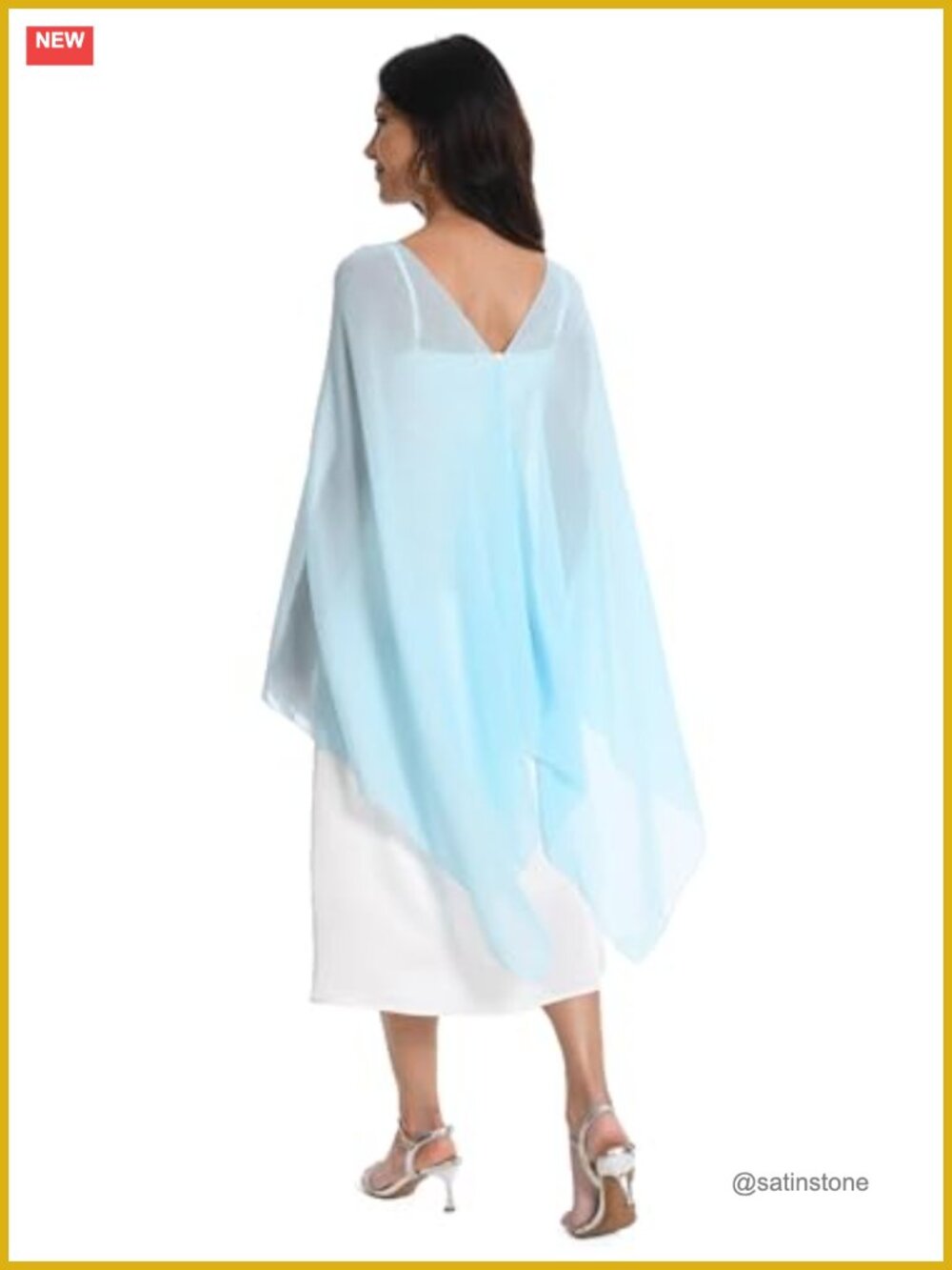 Chiffon Capelet Shawl Wrap for Wedding Bridesmaid Evening Party Dress Cover Up